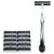 Taconic Shave’s Heavyweight All Metal Non-Pivoting Twin Blade Cartridge Razor Shaving Razor with Chrome Handle 10 Taconic Shave Cartridge Blades Included