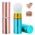Retractable Foundation Brush 2 Pack Travel Blush Brush Kabuki Brush Portable Powder Foundation Brush with Cover for Blush Bronzer Buffing Highlighter Powder Cosmetics (Blue & Pink) Blue & Pink Gold