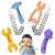Chuya Baby Teether Toys Soft Silicone BPA-Free Baby Chew Toy for Babies 3-12 Months Baby Teething Toys for Infant Toddlers Baby Gift Set Hammer Wrench Set Easy to Hold & Clean (4 Pack) Tool shape teether