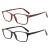 Cojwis reading glasses 2 Pack Blue Light block glasses spring hinge anti -dizzy ladies and men light glasses (2 color 0.50 multiplier_x) 2 color 0.5 x