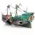 SLOCME Aquarium Shipwreck Decorations Air Bubbler Sunken Ship Ornament Aquarium Air Action Aerating Decorations