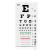 PECULA Eye Chart Snellen Eye Chart Wall Chart Eye Charts for Eye Exams 20 feet 11 X 22 in. 10.80 x 240.00