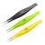 Fine Point Tweezers for Women and Men  Splinter, Ticks, Facial or Chin Hair, Brow and Ingrown Hair Removal  Sharp, Needle Nose, Stainless Steel, Surgical Tweezers Precision Pluckers Majestic Bombay Black Green Yellow