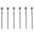 MZCMSL 6pcs Pro Diamond Ball Bits,Cuticle Drill Bit Set for Russian Manicure,3/32 Shank efile Bit (5.0mm) Ball 5.0mm