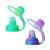 ChooMee SoftSip Food Pouch Tops | 100% Silicone | 2 CT Green Purple Swirl