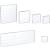 Whaline 6 Pieces Acrylic Stamp Block Clear Stamping Tools Set with Grid Lines for Scrapbooking Crafts Card Making, Assorted Sizes