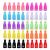 Nail Polish Remover Clips  100 Pcs Acrylic Nail Clips Caps for Remover Cleaner Clip Caps Tool IRCHLYN (10 Colors)