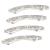 Small Sparkly Rhinestone Bling Hair Clips Silver Metal rectangular Spring Hair Barrettes Hair Accessories Crystal Ponytail Holder Side Clips for Women Girls