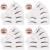 128 PCS Eyebrow Stencil 4 Styles Eyebrows Shaping Stickers Adjustable Eyebrow Grooming Template DIY Brows Guide Makeup Tool
