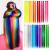 26 Pack Colored Party Highlights Clip in Hair Extensions for Girls 20 inches Multi-colors Straight Hair Synthetic Hairpieces In The Party(13colored) 26Pcs Multi-colored