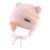 XIAOHAWANG Baby Earflap Beanie Hat Soft Baby Boy Knit Beanies Cute Bear Infant Toddler Girl Hats Autumn Winter 6-18 Months Pink