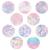 Rockadex Adhesive Patches - Compatible for Freestyle Libre Sensor Custom-Designed Freestyle Libre Patches Diabetic Supplies Mix 10 Pack Iridescent (Full Circle NO Cut)