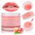 Lip Sleep Mask with Collagen Peptide Peach Lip Scrub Overnight Moisturizer for Lip Skin Care and Lip Treatment Repairs Dry&Chapped&Peeling&Cracked Lips a Lip Balm for Lip Care (Peach) Red