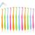 Xinstroe 12 pieces Tuft Toothbrush insert brush Small toothbrush fragrant soft tuft stream brush trimming single interdental space brush