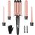 Bestope per set of wave iron - curling rods for large no curls ceramic curly winder different attachments Temperature adjustment fast warming gloves 2 clips rose gold 5 in 1 rose gold 5 in 1