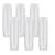 JamHooDirect 6Pcs 30ml Clear Plastic Empty Travel Bottles with Flip Cap Transparent Refillable Cosmetic Containers Squeezable Tubes Includes 12 Stickers for Shampoo Conditioner Lotion