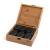 Hot stone massage stones set |18 stones |Hot massage stones from basalt |With decorative bamboo box |Wellness heat treatment |Massage therapy 18-part range
