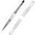 Ycyan 1Pcs Dual-ended Nail Design Brush Rhinestone Handle UV Gel Nail Brush Professional Nail Art Tools
