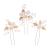 3 pieces bride hair jewelry gold pearls bride wedding hair pins headdress wedding hair clip leaves bride tiara flower hair accessories hair clips for brides bridal