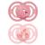 Mam Perfect Schnuller in a set of 2 for healthy dental and jaw development baby pacifier from sustainable & organic-renewable materials with pacifier box 6-16 months rabbit / flower 6-16 / day Hase / flower
