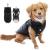 EASTLION Winter Dog Coat Warm Waterproof Dog Jacket Puppy Dog Clothes Apparel Vest with D-Ring Black Size XS XS Black