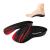330+ lbs Plantar Fasciitis Insoles, 3/4 Length High Arch Support Orthotic Inserts for Women & Men Heel Pain, Flat Feet,Heavy Duty Strong Support Pain Relief for Walking Running Black Red L/Men's 9-11, Women's 10-12