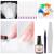 Fiberglass Nail Extension Kit with Building Gel Magical Silk Fiberglass Nail Wrap Form Quick Building Fiber Extension Gel, Nail File, Tweezers, Nail Tips Clip for Gel Extension Nail Art Clear Gel