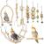 Bird Toys Parakeet Toys Bird Cage Accessories Parrot Swing Chewing Standing Hanging Perch Hammock Climbing Ladder for Budgerigar Parakeet Conure Cockatiel Mynah Love Birds Finches