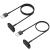 2-Pack Charger Cable for Fitbit Luxe/Charge 5, for Fitbit Luxe/Charge 5 Fitness Tracker, Replacement Charging Cable Cord Accessory for for Fitbit Luxe and Charge 5 (3.3 ft/1.6 ft)