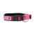 Hunter neoprene Vario plus neck dog collar nylon padded with neoprene 40/2.0 (S-M) raspberry/black 40/2.0 (S-M) raspberry/black