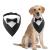 Hacraho Formal dog-smoking banda 1 piece dog smoking banda dog-wedding collar with fly and tie adjustable black neckerchief for medium-sized and large dogs m m black