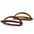 2 pcs dragonfly clips oval 6mm - Made in Germany - WeLoveBeads (Havana)