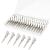 60 Pcs Metal Duck Billed Hair Clips for Women Styling Sectioning Gingbiss 1.77" Silver Hairdressing Single Prong Curl Clips with Storge Box Alligator Clips Hair Pins for Hair Salon Barber DIY
