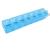 BoxSik pillendose organizer (blue) storage box for 7-day medication once a day weekly tablet container for vitamins nutritional supplements and travel medication blue 7 components