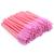 G2PLUS 100 Pcs Silicone Eyelash Brush - Disposable Mascara Wands - Pink Mascara Eye Make Up Tools 100 Pieces (1 Pack) Pink