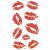MapofBeauty Bright Watermelon Red Lip Prints Temporary Waterproof Tattoo Sticker(2 pcs/lot)