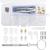 Spectacle Repair Kit 25 Pairs Glasses Nose Pads Silicone Screw-in Nose Pads Glasses Repair Kit with Tweezer Screws Cleaning Cloth Ear Hooks for Most Eyeglasses