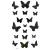 MapofBeauty Black Fly Butterfly Waterproof Temporary Tattoo Body Art Sticker(2 pcs/lot) Blcak/8