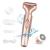 Electrical razor women 2 in 1 wet and dry razor for face poor legs armpits intimate area and bikinizone portable waterproof and painless electric shaver with USB charging