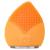 SUNMAY Leaf Facial Cleansing Brush Made of UltraHygienic Soft Silicone Waterproof Sonic Vibration Face Brush with Timer for Deep Cleansing Gentle Exfoliation and Massage (Orange)