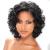 Short Curly Wigs for Black Women Side Part Short Black Hair Wigs Natural Looking Synthetic Fiber Wig Afro Big Curly Wigs