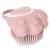 Tiesome dog cat bathroom brush comb silicone puppy grooming brush soft pet cleaning massage brush shampoo dispenser for soothing massage washing (pink paw form)