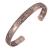 Jeracol Copper Magnetic Bracelet for Woman Men 99.9% Solid Copper Magnetic Bangle Jewelry with 6 Magnets(3500 Guass) for Valentine's Day Gift Adjustable Size Brazaletes&Gift Box Copper-plum