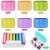 7 Piece Set Pill Organizer 6 Times a Day Daily Travel Medicine Organizer Portable 7 Day 42 Compartments Pill Box with Moisture-Proof Pill Case Travel Pill Container for Vitamins Supplements-Color 6 Times * 7 Days Color