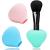 Makeup Brush Covers, Silicone Brush Organizer Case for Makeup Storage and Protect Makeup Bag, 3 Pack Reusable Brush Holders for Travel, Dustproof Brush Protector for Makeup Lovers and Wife Pink,Blue,Green