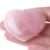 XIANNVXI 45mm 1.8" Rose Quartz Healing Crystals Heart Stones 100% Natural Crystals Gemstones Polished Love Puff Palm Stones Reiki Crystal Gifts Pink - Rose Quartz