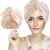 Silk Hair Bonnet Hair Wrap for Sleeping Imitation Silk Bonnet Sleep Night Cap for Women Hair Care Double Layer Soft Silky Head Scarf Match Strong Elastic Band Apply to Washing Makeup Sport One Size Champagne