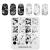 Professional Nail Art Stamping Plates Template with Marble Crack Geometry Pattern for Manicure DIY Image Printing Nail Design Nail Transfer Tools FA056