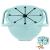Vicloon Baby Snack Cup Collapsible Silicone Baby Snack Cup Silicone Snack Cup Non Spill Snack Pot for Baby Snack Catcher Food Cup with Lanyard Snack Pot for Toddler (Blue) Light Blue