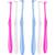 6 Pieces Tuft Toothbrush Tufted Brush End-Tuft Tapered Trim Toothbrush Soft Trim Toothbrush Single Compact Interdental Interspace Brush for Detail Cleaning Tapered Brush